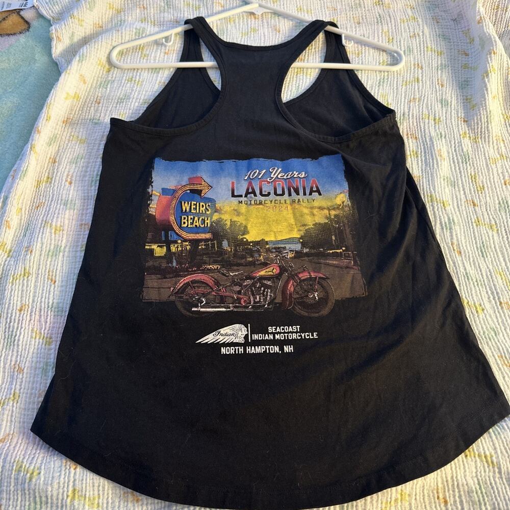 Indian motorcycle New Era Women’s Small Tank Laconia Motorcycle Rally 2024 NH